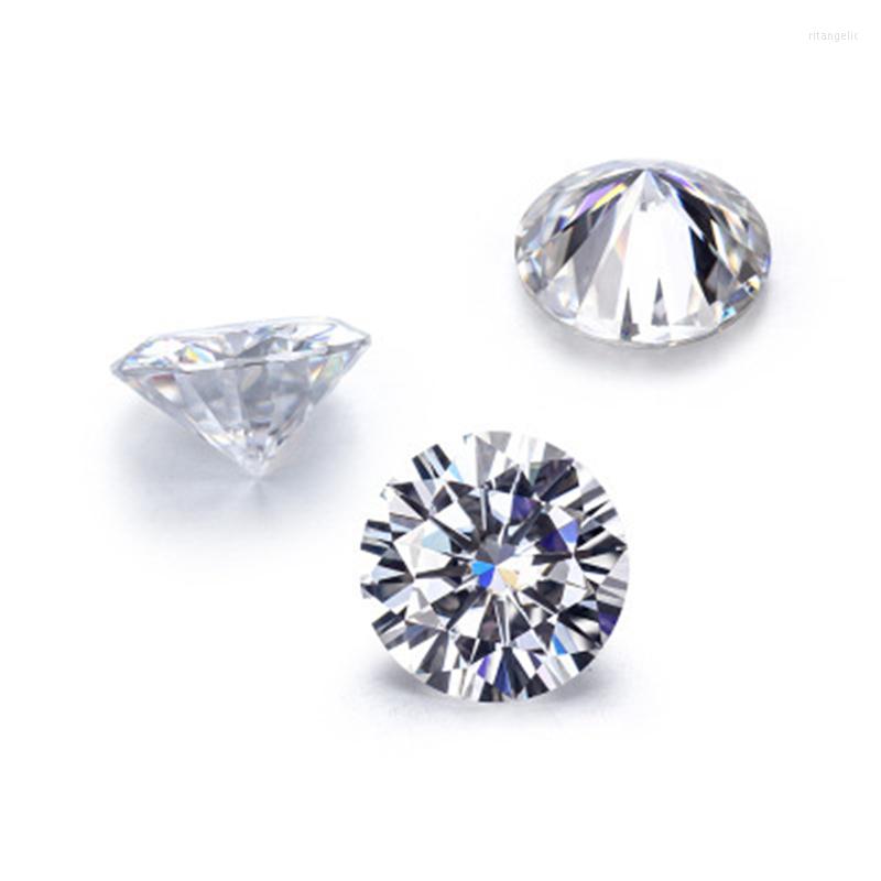 Loose Diamonds Excellent Cut D Color 1.5 Ct Moissanite Pass Diamond Test Round Moissanites Stone Certificate For Wedding Ring Jewelry