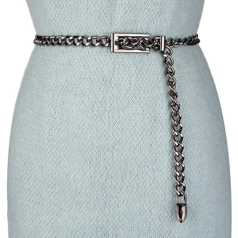 Belts Female Belt Simple Waistbands Geometric Vintage Body Chain Women Waist Metal Thin For Dress Gold Silver Color, Black
Belts Female Belt Simple Waistbands Geometric Vintage Body Chain Women Waist Metal Thin For Dress Gold Silver Color, Black