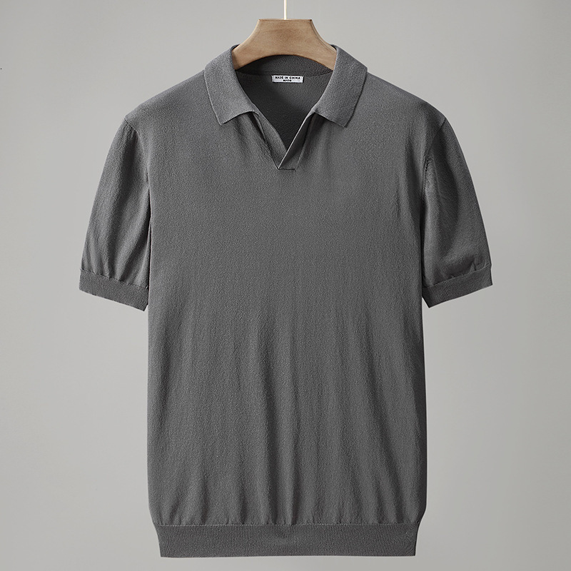 Men's Polos 214 Summer Fashion Men's Knitted T-shirt Short Sleeve Solid Color Soft Cozy Ice Touch Polo Shirt Business Casual Korea Style Tee 230317, 214 black
Men's Polos 214 Summer Fashion Men's Knitted T-shirt Short Sleeve Solid Color Soft Cozy Ice Touch Polo Shirt Business Casual Korea Style Tee 230317, 214 black