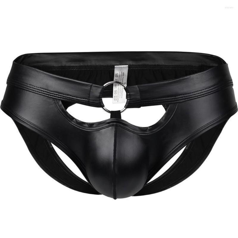Underpants Black Sexy Underwear Men Latex PU Leather Panties Gay Man's Hollow Jockstrap Briefs Lingerie Cueca Male
Underpants Black Sexy Underwear Men Latex PU Leather Panties Gay Man's Hollow Jockstrap Briefs Lingerie Cueca Male