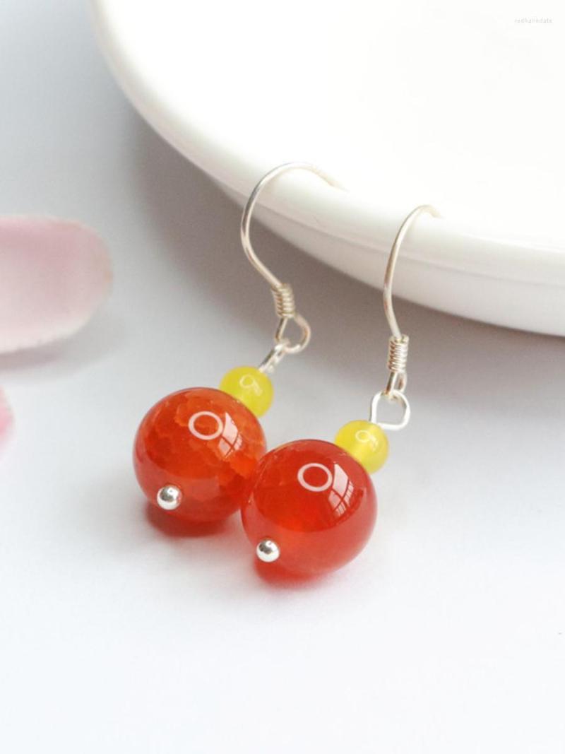 Dangle Earrings 10mm Round Natural Red Agates Yellow Chalcedony Hook Onyx Beads Accessories For Women Girl Gifts Fashion Jewelry
Dangle Earrings 10mm Round Natural Red Agates Yellow Chalcedony Hook Onyx Beads Accessories For Women Girl Gifts Fashion Jewelry