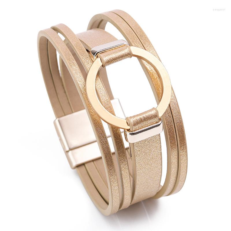 Charm Bracelets ZG For Women European And American Fashion Zinc Alloy Magnetic Buckle Leather Braided Bracelet Ladies Jewelry
Charm Bracelets ZG For Women European And American Fashion Zinc Alloy Magnetic Buckle Leather Braided Bracelet Ladies Jewelry