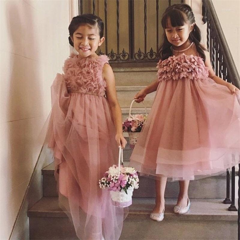 Girl Dresses Flower Sleeveless Tulle Little Kids Satin First Communion For Pageant Banquet Gown, Blue
Girl Dresses Flower Sleeveless Tulle Little Kids Satin First Communion For Pageant Banquet Gown, Blue