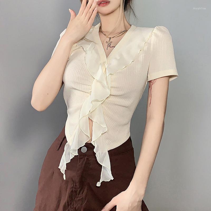 Women' T Shirts Women' Summer 2023 Fashion All-match Casual Solid Color Slim Short-sleeved Navel Cardigan T-shirt Women, Apricot color
Women' T Shirts Women' Summer 2023 Fashion All-match Casual Solid Color Slim Short-sleeved Navel Cardigan T-shirt Women, Apricot color