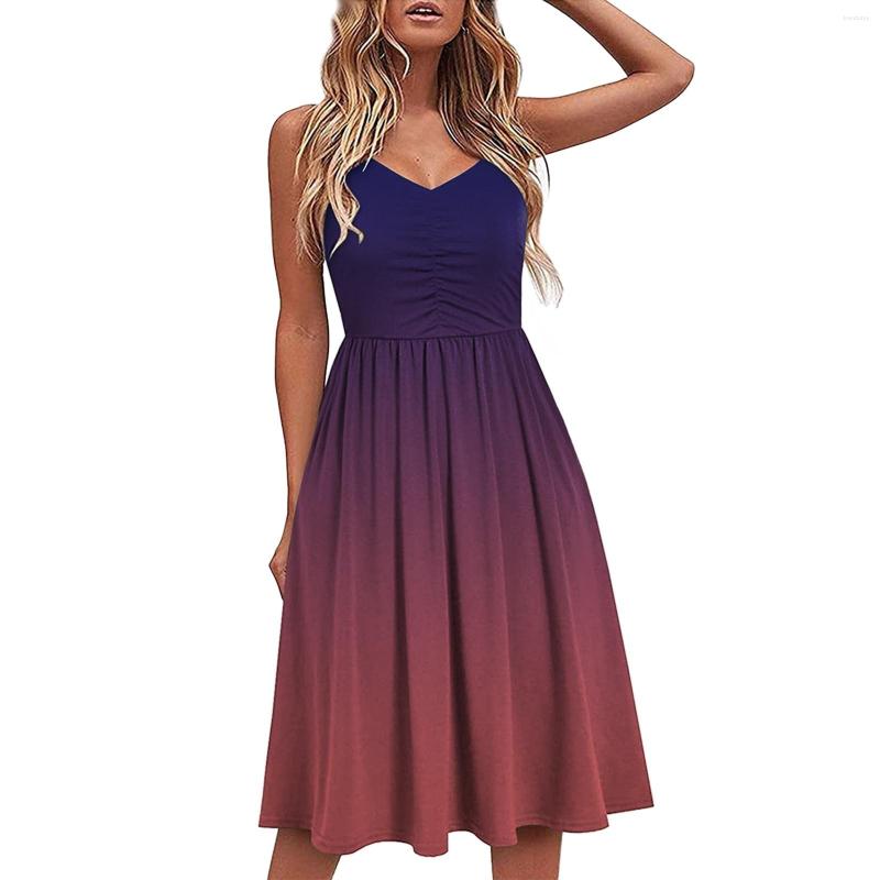 Casual Dresses Women Summer Sleeveless Dress Elegant Party Female Printing Sundress Gradient Vintage Swing A-Line Robe Mujer, Purple
Casual Dresses Women Summer Sleeveless Dress Elegant Party Female Printing Sundress Gradient Vintage Swing A-Line Robe Mujer, Purple