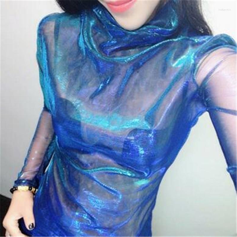 Women's T Shirts Shiny Women's Turtleneck T-shirt Top Perspective Sunscreen Long Sleeve Skinny Tops Women Solid Slim Clubwear Ladies, Black
Women's T Shirts Shiny Women's Turtleneck T-shirt Top Perspective Sunscreen Long Sleeve Skinny Tops Women Solid Slim Clubwear Ladies, Black