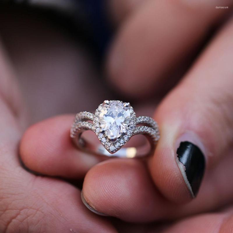 Wedding Rings Heart Silver Color Full Cubic Zircon For Women Engagement Fashion Jewelry Accessories
Wedding Rings Heart Silver Color Full Cubic Zircon For Women Engagement Fashion Jewelry Accessories
