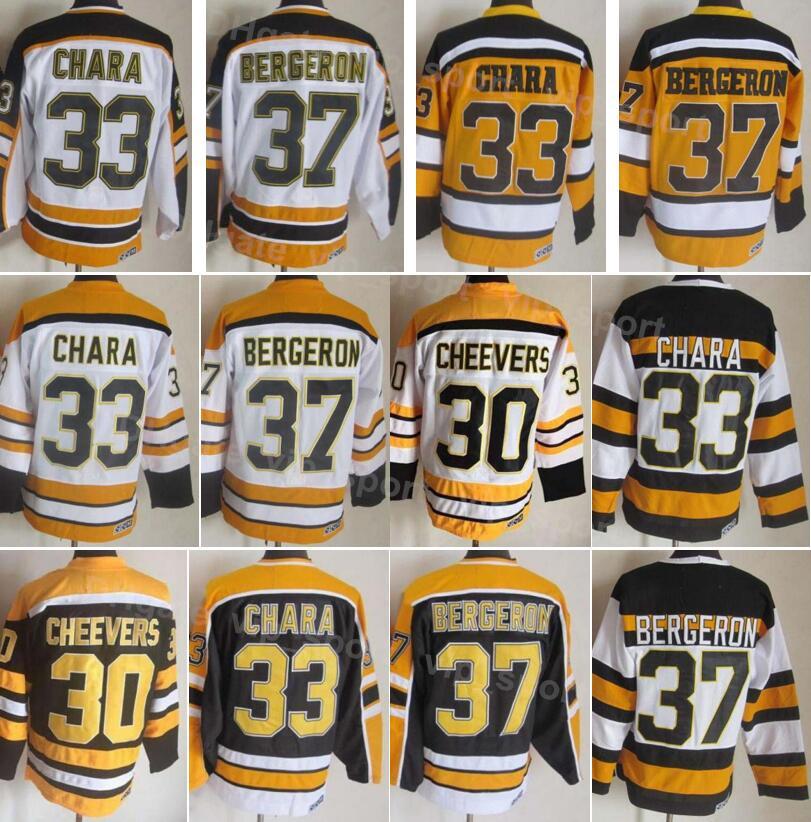 Men Ice Hockey Vintage Retro 33 Zdeno Chara Jersey 37 Patrice Bergeron 30 Gerry Cheevers 77 Ray Bourque Stitching Home Black Yellow White 75, 77 yellow
Men Ice Hockey Vintage Retro 33 Zdeno Chara Jersey 37 Patrice Bergeron 30 Gerry Cheevers 77 Ray Bourque Stitching Home Black Yellow White 75, 77 yellow