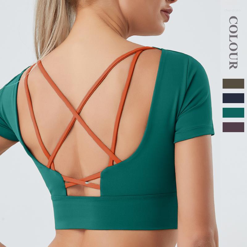 Women's T Shirts Europe And The United States Yoga Clothes Women Naked Feeling Beautiful Back Fitness Running Speed Dry Crop Short Sleeve, Blue
Women's T Shirts Europe And The United States Yoga Clothes Women Naked Feeling Beautiful Back Fitness Running Speed Dry Crop Short Sleeve, Blue