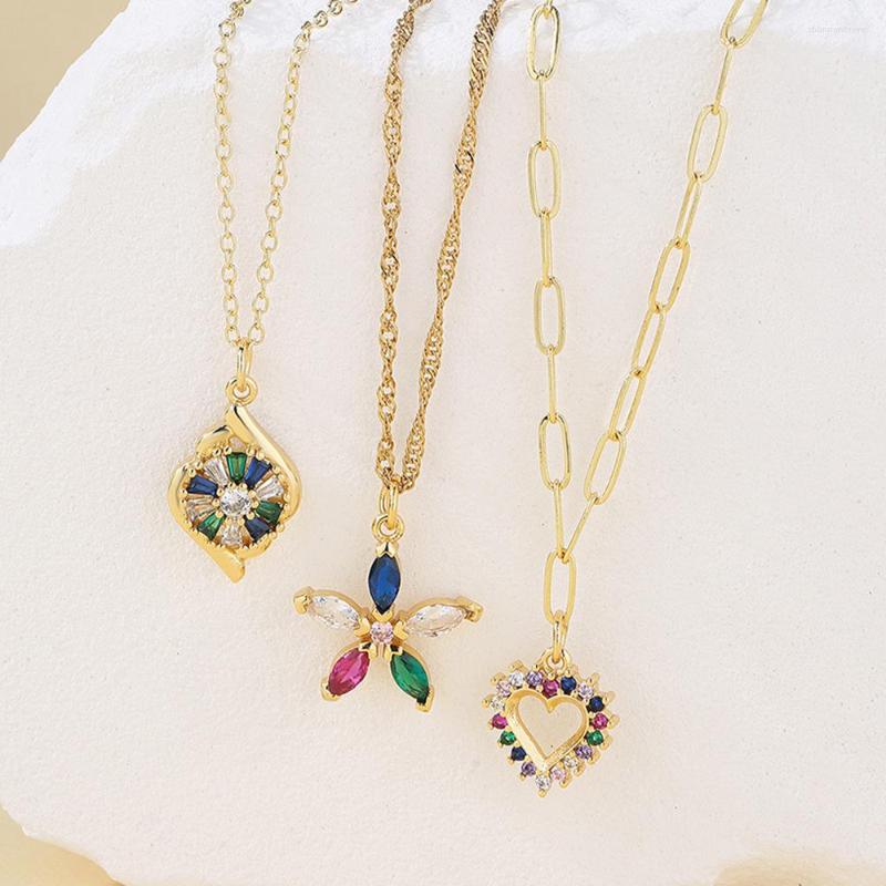 Pendant Necklaces BUY Uniqued Design 3 Style Cute Star Heart 2023 Fashion Gold Color Cubic Zirconia Necklace Women Party Jewelry
Pendant Necklaces BUY Uniqued Design 3 Style Cute Star Heart 2023 Fashion Gold Color Cubic Zirconia Necklace Women Party Jewelry