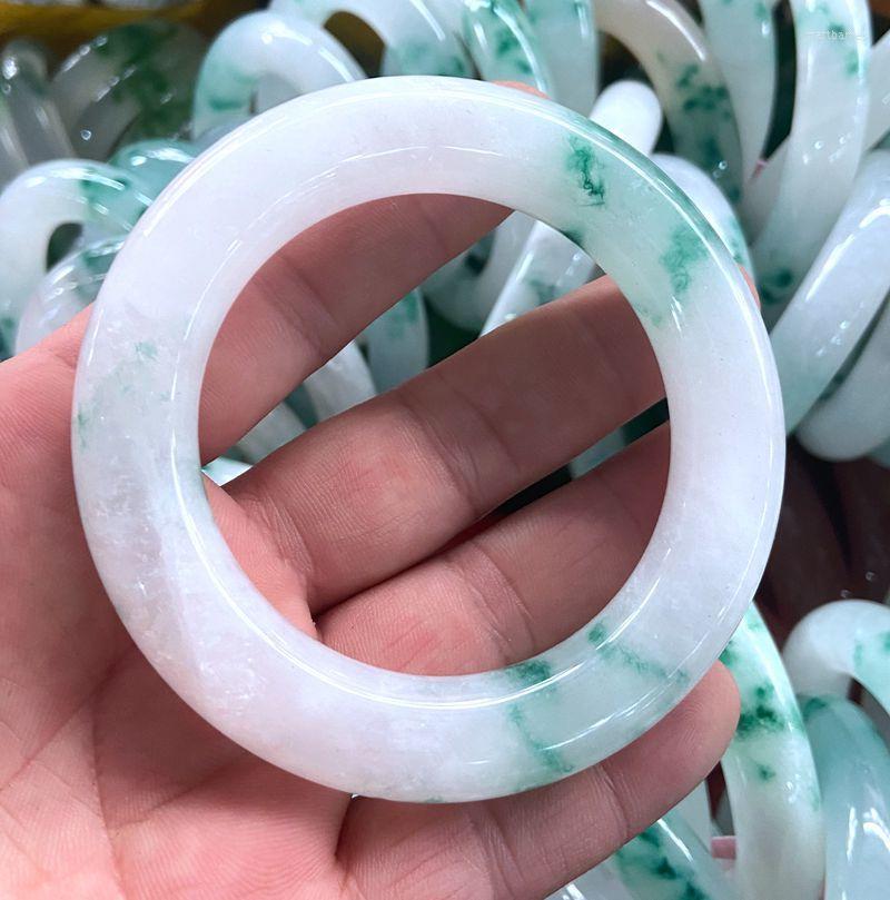 Bangle Natural 54-58mm Light White&Green Jade Jadeite Thick Bar Handmade BraceletBangle
Bangle Natural 54-58mm Light White&Green Jade Jadeite Thick Bar Handmade BraceletBangle