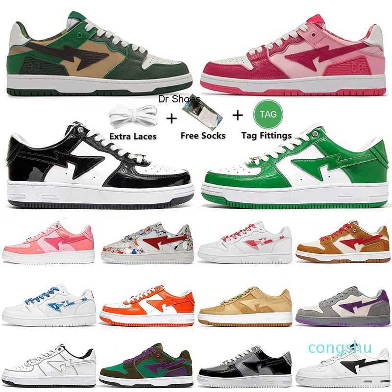bapestas baped SK8 Sta mens running shoes SK8 bapesta Designer camo black white green, Number.19
bapestas baped SK8 Sta mens running shoes SK8 bapesta Designer camo black white green, Number.19