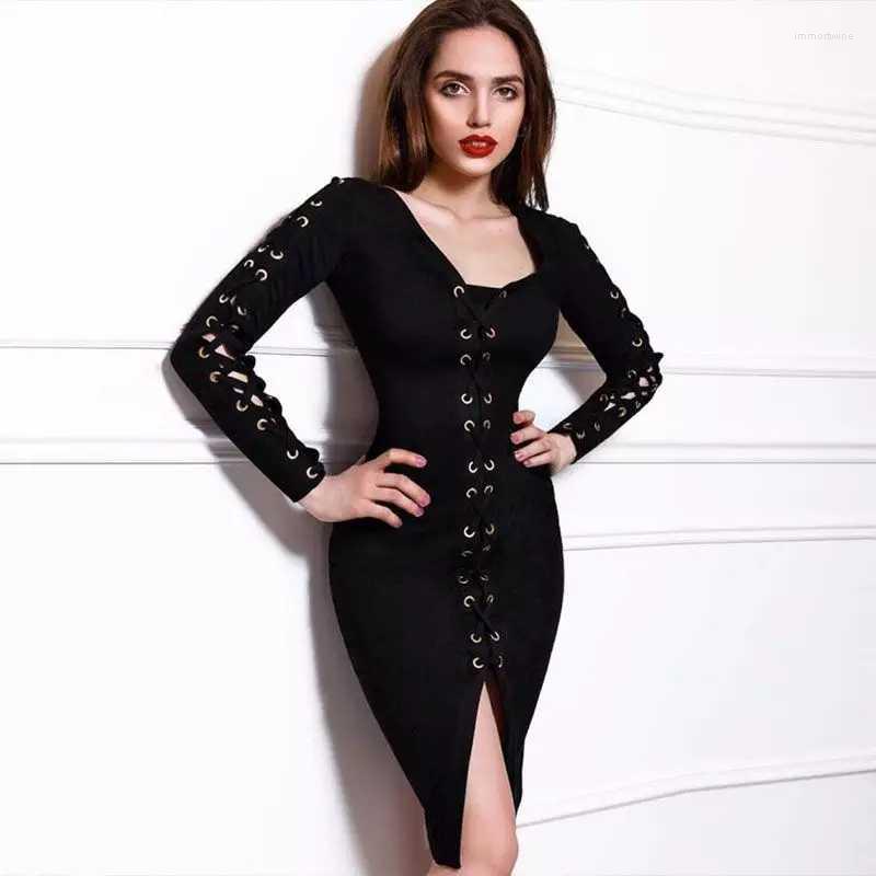 Casual Dresses SEXYBOUTIQUE Women Long Sleeve Dress Sashes Cut Out Design V-neck Bodycon Winter Lady, Black
Casual Dresses SEXYBOUTIQUE Women Long Sleeve Dress Sashes Cut Out Design V-neck Bodycon Winter Lady, Black