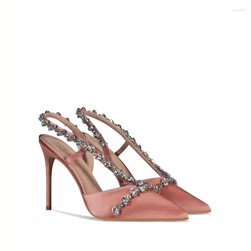 Dress Shoes Spring And Summer Pointy Head Silk Face Diamond Wedding Thin High Heel Banquet Large Small Size Female Sandals, Heel height 8cm
Dress Shoes Spring And Summer Pointy Head Silk Face Diamond Wedding Thin High Heel Banquet Large Small Size Female Sandals, Heel height 8cm