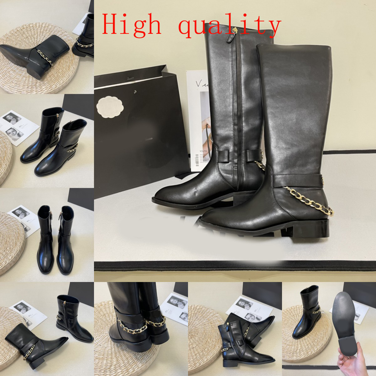 Womens Martin Knight Half Boots cool TIRE Storm Tires Up Chunky Knee Boots leather crystal outdoor Ankle Fashion Anti-Slip Designer Platform Bootie Leather chains
Womens Martin Knight Half Boots cool TIRE Storm Tires Up Chunky Knee Boots leather crystal outdoor Ankle Fashion Anti-Slip Designer Platform Bootie Leather chains