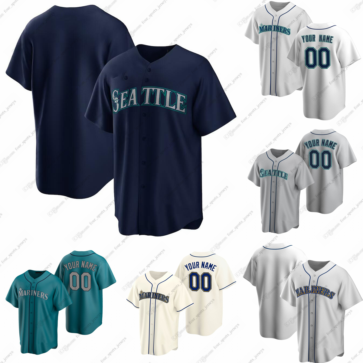 2023 Custom Mariners Baseball Jerseys Trevor Gott George Kirby Andres Munoz Penn Murfee Robbie Ray Tayler Saucedo Paul Sewald Gabe Speier Erik Stock Justin Topa, Men
2023 Custom Mariners Baseball Jerseys Trevor Gott George Kirby Andres Munoz Penn Murfee Robbie Ray Tayler Saucedo Paul Sewald Gabe Speier Erik Stock Justin Topa, Men