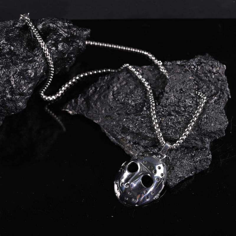 Pendant Necklaces Wholesale Fashion Punk Jewelry Mask Stainless Steel Viking Necklace For Men
Pendant Necklaces Wholesale Fashion Punk Jewelry Mask Stainless Steel Viking Necklace For Men