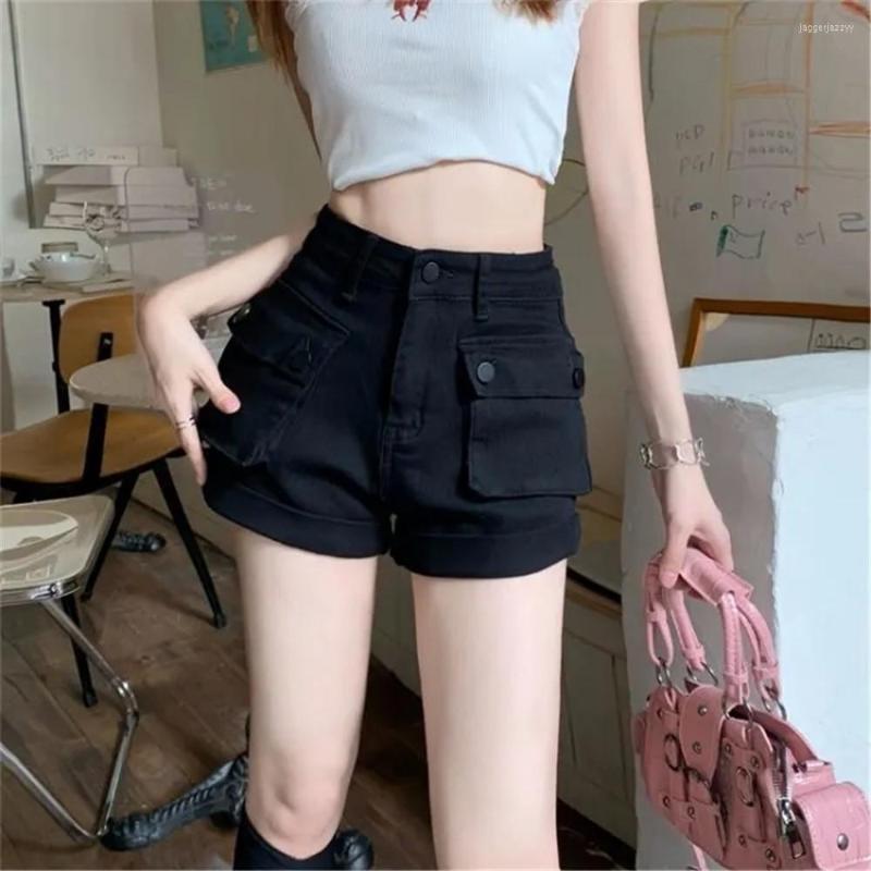 Women' Jeans Cargo Punk Casual Streetwear Summer Y2k Short Harajuku Straight Vintage Goth Denim Shorts Chic Fairycore High Waist, Black
Women' Jeans Cargo Punk Casual Streetwear Summer Y2k Short Harajuku Straight Vintage Goth Denim Shorts Chic Fairycore High Waist, Black
