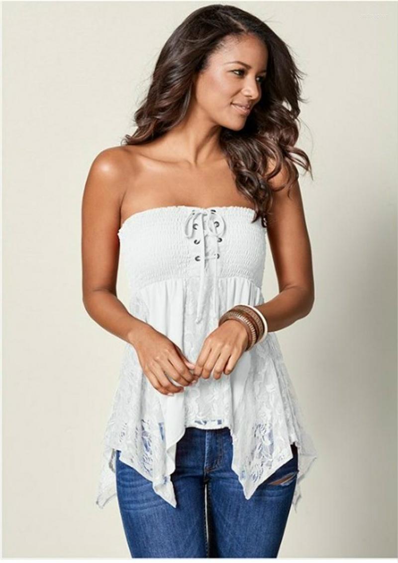 Women's Blouses Sexy Bandage Blouse Shirt Women Tube Slash Neck Womens Tops And Fashion Lace Summer Top Tee Casual Sleeveless Clothes, White
Women's Blouses Sexy Bandage Blouse Shirt Women Tube Slash Neck Womens Tops And Fashion Lace Summer Top Tee Casual Sleeveless Clothes, White