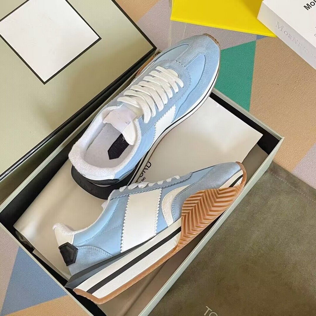 Top Brand James Men Sneakers Shoes Nylon & Suede Men Skateboard Walking Chunky Rubber Sole Platform Trainers Comfort Footwear EU38-46