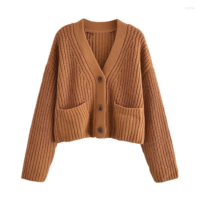 Women' Knits 2023 Women Sweater Fashion With Pockets Oversized Crop Knit EA Cardigan Vintage Long Sleeve Female Outerwear Chic Tops Jumpers, Xam1479
Women' Knits 2023 Women Sweater Fashion With Pockets Oversized Crop Knit EA Cardigan Vintage Long Sleeve Female Outerwear Chic Tops Jumpers, Xam1479