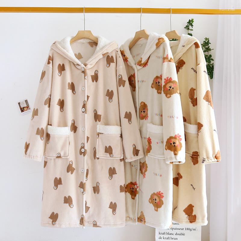 Women's Sleepwear Winter Flannel Pajamas For Women Thick Warm Robes Bathrobes Cute Cartoon Alpaca Hooded Loungewear Female Loose Velvet, Dog pants
Women's Sleepwear Winter Flannel Pajamas For Women Thick Warm Robes Bathrobes Cute Cartoon Alpaca Hooded Loungewear Female Loose Velvet, Dog pants