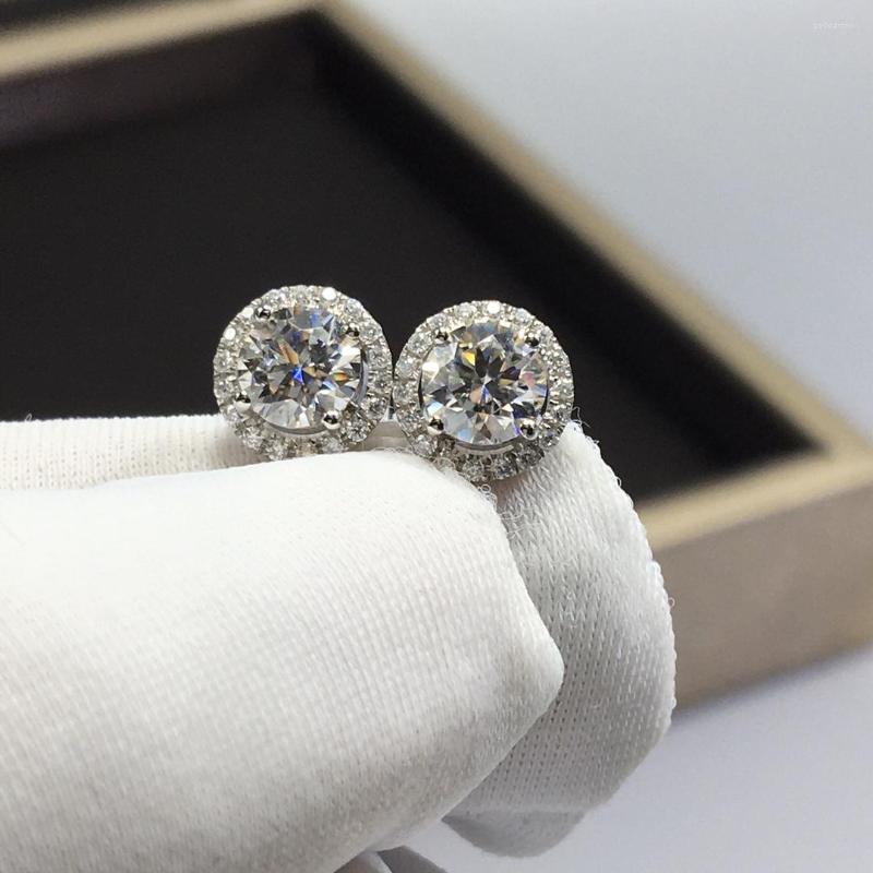 Stud Earrings GRA Certified Solid 18k White Gold 1ct D Color Moissanites Gemstones Eearrings Studs For Fine Presents
Stud Earrings GRA Certified Solid 18k White Gold 1ct D Color Moissanites Gemstones Eearrings Studs For Fine Presents
