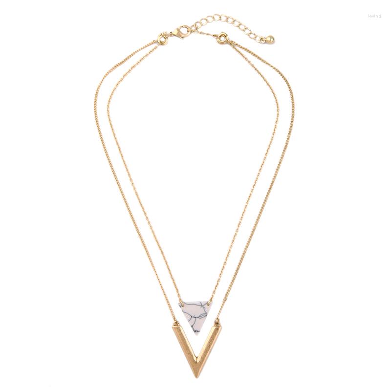 Pendant Necklaces Modern Practical Necklace Synthetic Stone Triangle Fashion Detachable For Women Jewelry
Pendant Necklaces Modern Practical Necklace Synthetic Stone Triangle Fashion Detachable For Women Jewelry