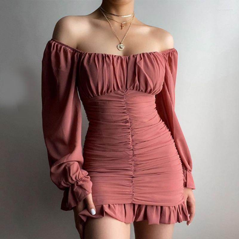 Casual Dresses Sexy Women Slash Neck Party Dress Spring Autumn Fashion Off Shoulder Long Sleeve Mini Elegant Ladies Solid Color Vestidos, Red
Casual Dresses Sexy Women Slash Neck Party Dress Spring Autumn Fashion Off Shoulder Long Sleeve Mini Elegant Ladies Solid Color Vestidos, Red