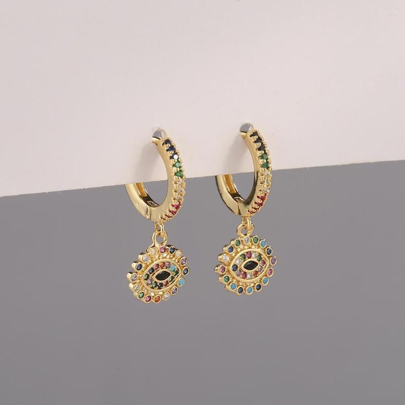 Stud Earrings Fashion Trend Devil's Eye Color Zircon Simple And Versatile Funky Charm Ladies Accessories
Stud Earrings Fashion Trend Devil's Eye Color Zircon Simple And Versatile Funky Charm Ladies Accessories