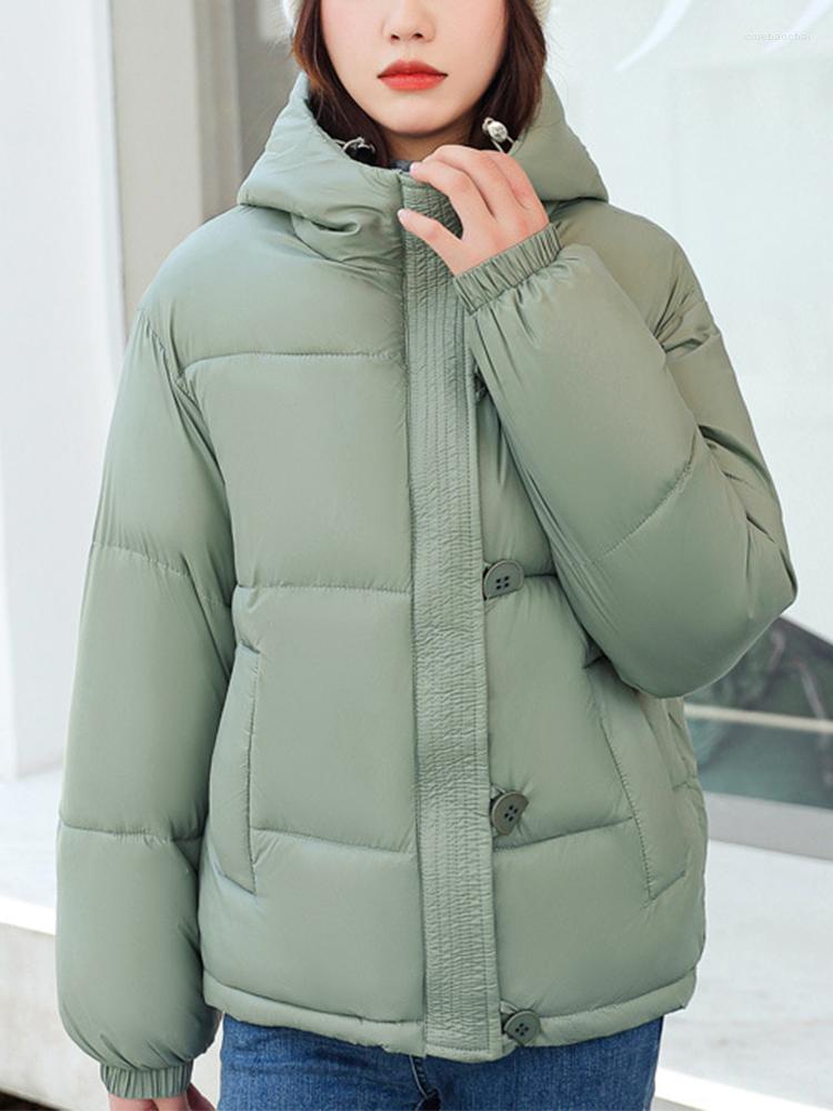 Women's Trench Coats Winter Short Cotton Coat Women Casual Hooded Buttons Zipper Jacket Lady Fashion Loose Warm Solid Color Outwear, Black
Women's Trench Coats Winter Short Cotton Coat Women Casual Hooded Buttons Zipper Jacket Lady Fashion Loose Warm Solid Color Outwear, Black