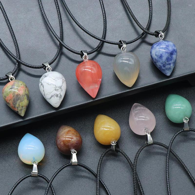 Pendant Necklaces Natural Stone Necklace Fat Waterdrop Shape Crystal Agate Energy For Jewelry Making Earrings
Pendant Necklaces Natural Stone Necklace Fat Waterdrop Shape Crystal Agate Energy For Jewelry Making Earrings