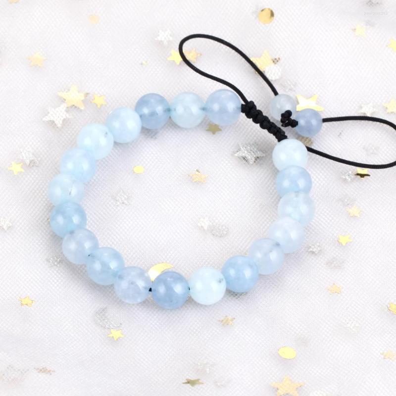 Strand 6/8mm Natural Aquamarine Stone Bracelet Adjustable Braided Rope Bangles For Men Women Jewelry Gift Healing Energy
Strand 6/8mm Natural Aquamarine Stone Bracelet Adjustable Braided Rope Bangles For Men Women Jewelry Gift Healing Energy