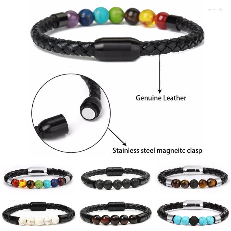 Charm Bracelets Lot - 12Pcs 8mm Colorful Tiger Eye Stone Beaded Bracelet Stainless Steel Color Magnetic Buckle Leather Rope
Charm Bracelets Lot - 12Pcs 8mm Colorful Tiger Eye Stone Beaded Bracelet Stainless Steel Color Magnetic Buckle Leather Rope
