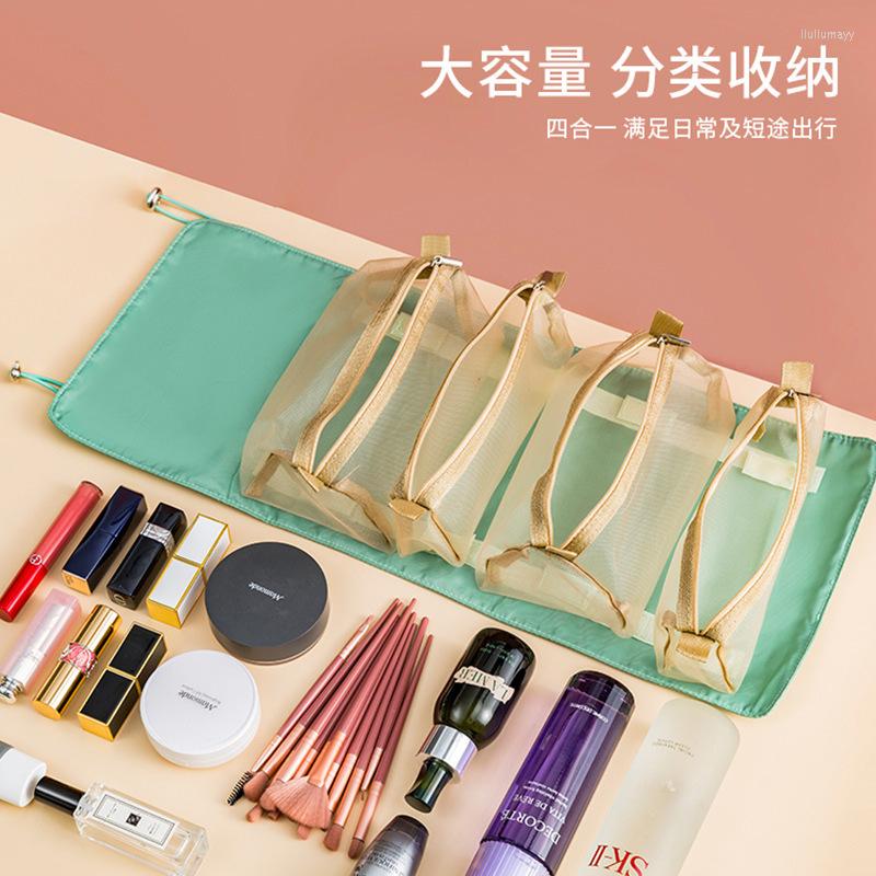 Cosmetic Bags Four-in-one Bag Multifunctional Split Storage Large Capacity Travel Portable Folding Wash, Black
Cosmetic Bags Four-in-one Bag Multifunctional Split Storage Large Capacity Travel Portable Folding Wash, Black