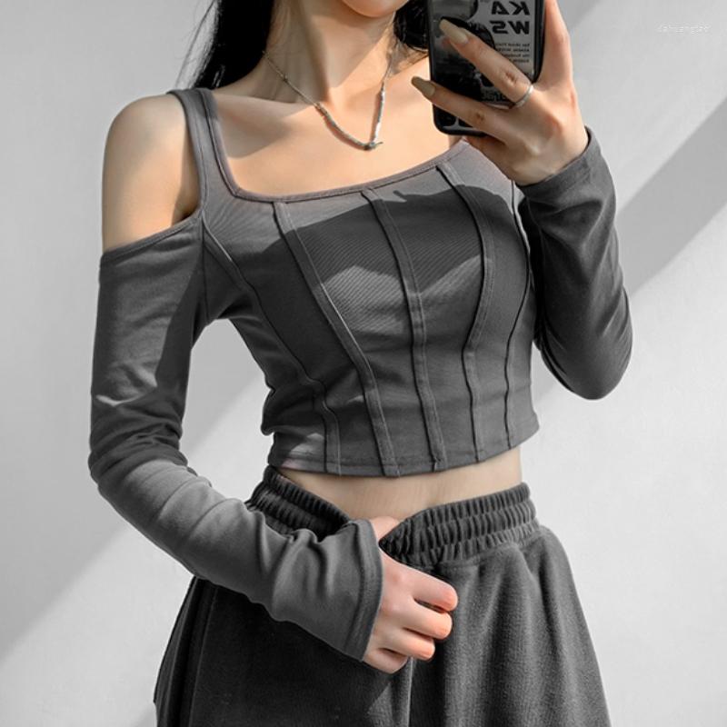 Women' T Shirts Korean Style Women Off Shoulder Long Sleeved Tops With Corset Detail Square Neck Crop Ladies, White
Women' T Shirts Korean Style Women Off Shoulder Long Sleeved Tops With Corset Detail Square Neck Crop Ladies, White
