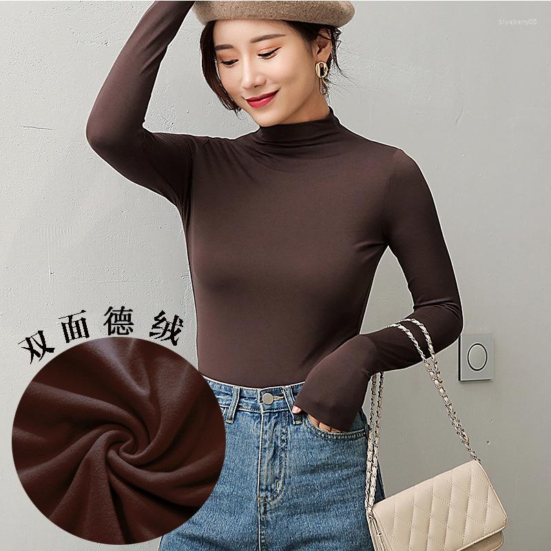 Women's T Shirts Women's Long Sleeve Autumn Winter Korean Seamless Half High Neck T-shirt For Women, 10
Women's T Shirts Women's Long Sleeve Autumn Winter Korean Seamless Half High Neck T-shirt For Women, 10