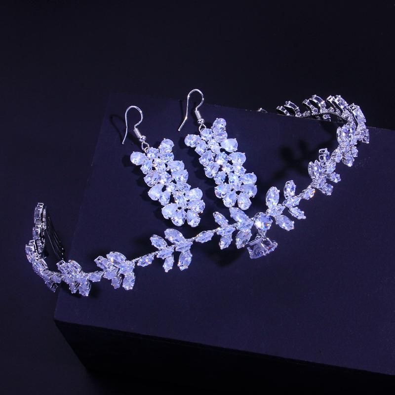 Hair Clips & Barrettes Bride Wedding Zircon Hoop Earrings Set Ladies Personality Fashion Band Accessories HQ0196
Hair Clips & Barrettes Bride Wedding Zircon Hoop Earrings Set Ladies Personality Fashion Band Accessories HQ0196