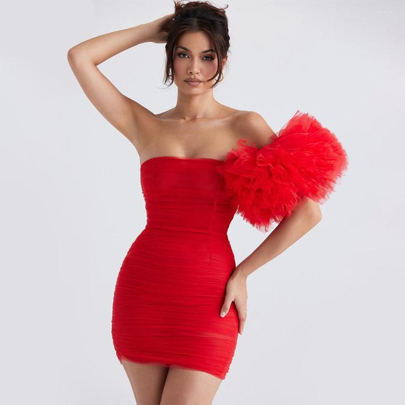 Casual Dresses Arrival Sexy One Shoulder Big Flower Red Bodycon Mesh Ruched 2023 Summer Elegant Evening Party Club Mini
Casual Dresses Arrival Sexy One Shoulder Big Flower Red Bodycon Mesh Ruched 2023 Summer Elegant Evening Party Club Mini
