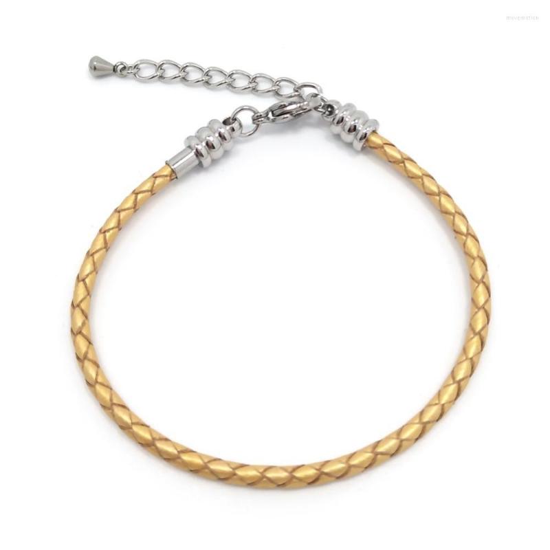 Charm Bracelets YIQIFLY 12pcs Fashion Stainless Steel Lobster Clasp Braid Cowhide Cord Fit European DIY
Charm Bracelets YIQIFLY 12pcs Fashion Stainless Steel Lobster Clasp Braid Cowhide Cord Fit European DIY