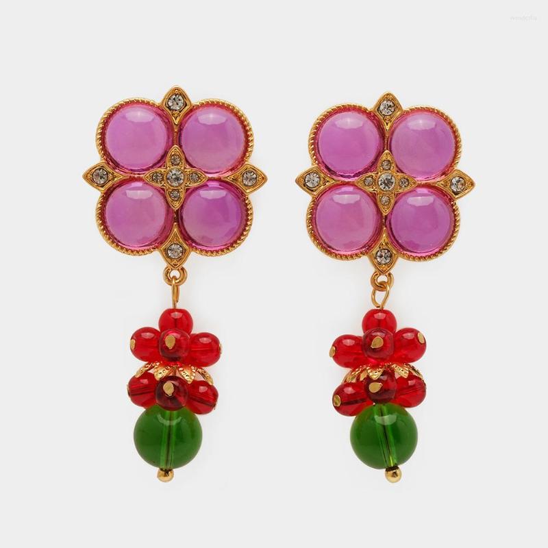 Dangle Earrings JBJD Rero Style Flower Glass Drop For Lady Party Gift Personality Accessories Fashion Girls Jewelry
Dangle Earrings JBJD Rero Style Flower Glass Drop For Lady Party Gift Personality Accessories Fashion Girls Jewelry