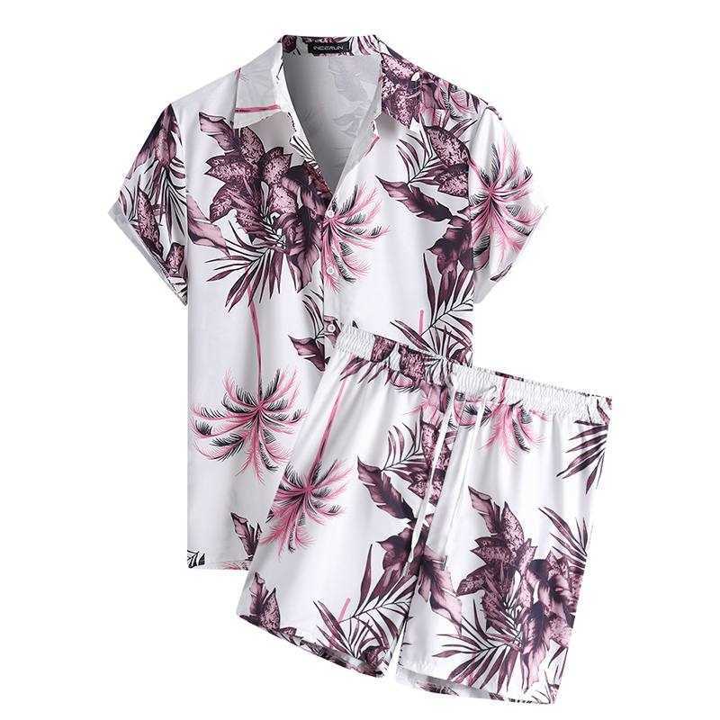 Men's Tracksuits 2022 Fashion Men Hawaiian Sets Beach Summer Printed Short Sleeve Lapel Shirts Vacation Shorts Streetwear Mens Suits 2 Pieces L230317, Purple
Men's Tracksuits 2022 Fashion Men Hawaiian Sets Beach Summer Printed Short Sleeve Lapel Shirts Vacation Shorts Streetwear Mens Suits 2 Pieces L230317, Purple