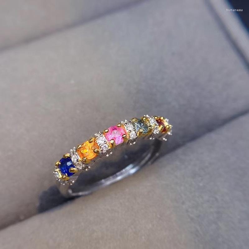 Cluster Rings Natural Sapphire Ring Women's 925 Silver Small And Simple Style Jewelry For Young People's Daily Needs
Cluster Rings Natural Sapphire Ring Women's 925 Silver Small And Simple Style Jewelry For Young People's Daily Needs
