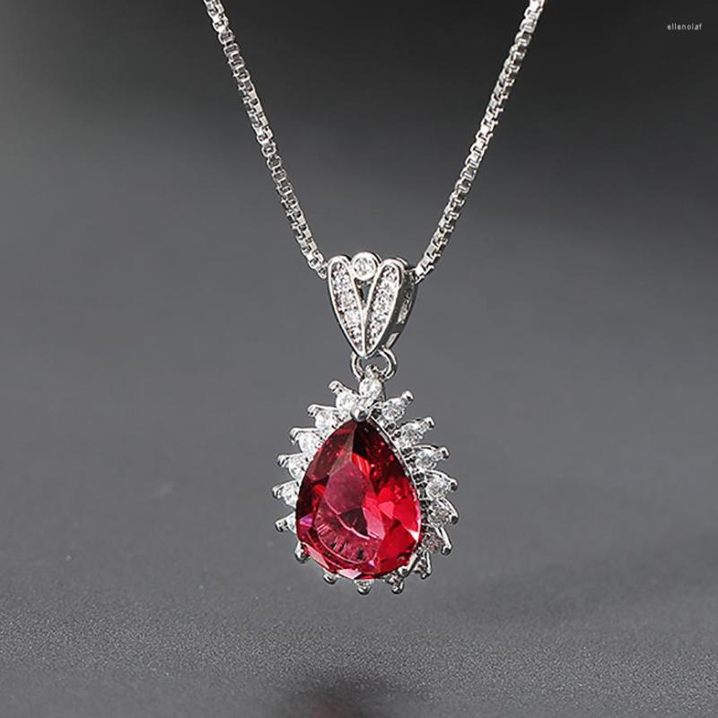 Chains Fashion Temperament Water Drop Shaped Imitation Ruby Pendant Female
Chains Fashion Temperament Water Drop Shaped Imitation Ruby Pendant Female