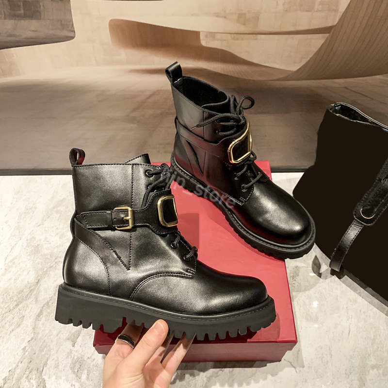 Designer Boots Women Martin Laced Up Shoes Low Heel Platform Calfskin Combat Boot Fashion womens Sneakers Size 34-40, Black
Designer Boots Women Martin Laced Up Shoes Low Heel Platform Calfskin Combat Boot Fashion womens Sneakers Size 34-40, Black