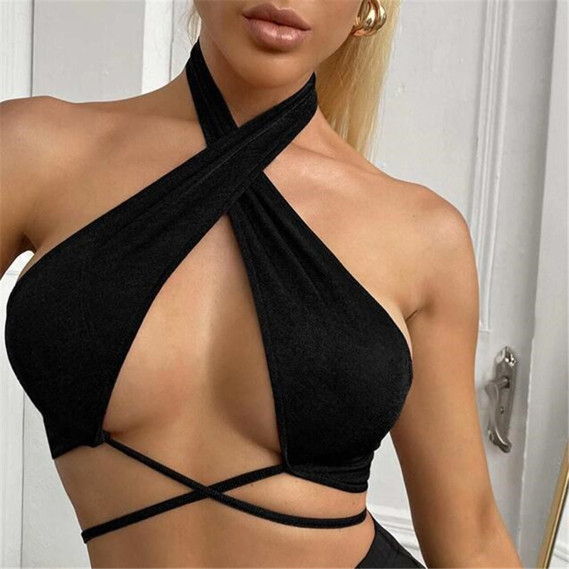 Women's Tanks Camis Summer Chic Cropped Slim Streetwear Women's Bandage Halter Sexy Backless Crop Tops Black Tanks Tops Party Clubwear 230317, White
Women's Tanks Camis Summer Chic Cropped Slim Streetwear Women's Bandage Halter Sexy Backless Crop Tops Black Tanks Tops Party Clubwear 230317, White