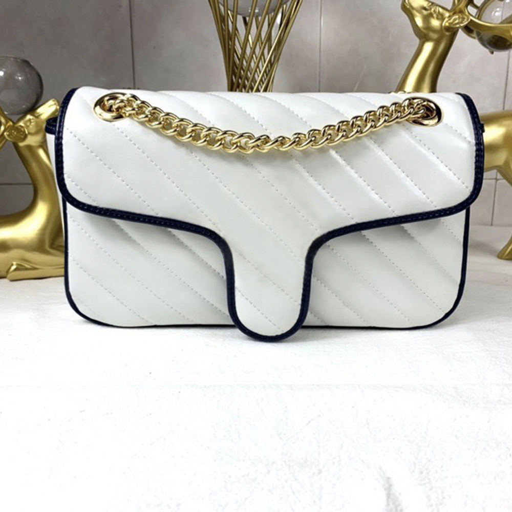 Luxurys Designers Bags Diagonal Shoulder Bag Retro Chains Leather Handbags Girl Fashion Cross Body Printed Women Totes Classic Crossbody Clutch bagpalace 9 Colors