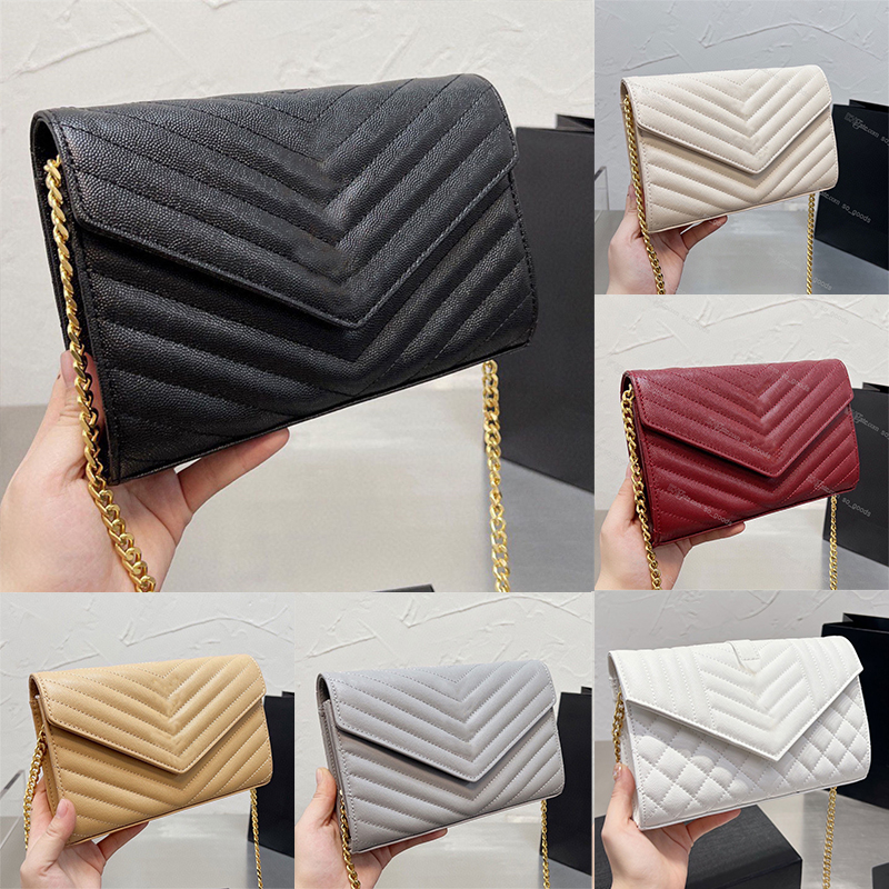 Woc envelope shoulder bag women caviar flap chain wallet luxury designer black khaki leather crossbody bags handbag snap-button closure messenger bag 
Woc envelope shoulder bag women caviar flap chain wallet luxury designer black khaki leather crossbody bags handbag snap-button closure messenger bag