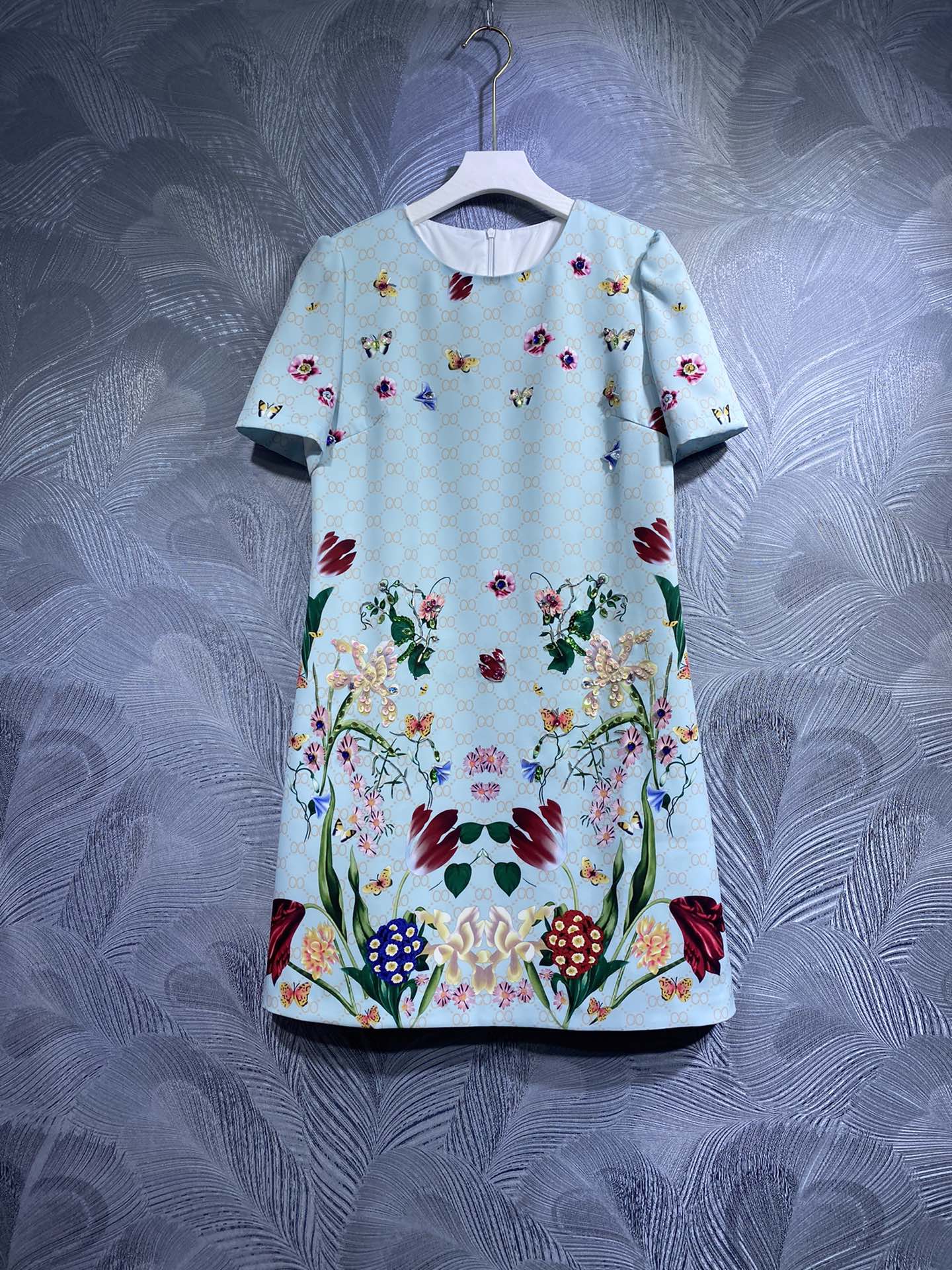 2023 Spring Style Floral Tank Top Dress Small Flower Beaded Decoration, Sky blue
2023 Spring Style Floral Tank Top Dress Small Flower Beaded Decoration, Sky blue