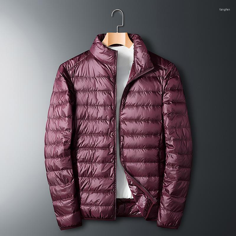 Men's Down Style 2023 Casual Thin-down Coat For Men Solid Color Flocked Short Urban Fashion Stand Collar Feather, Red
Men's Down Style 2023 Casual Thin-down Coat For Men Solid Color Flocked Short Urban Fashion Stand Collar Feather, Red